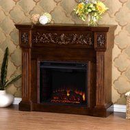 Jordan Electric Fireplace with 6' Cord , Espresso