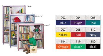 Rainbow Accents Bookcase Assembled Black/Tall 60"