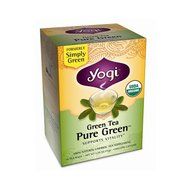 YOGI TEA,OG2,GRN,PURE GREEN, 16 BAG