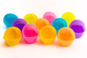 U Must Have - 24 Eco-friendly Silicone Cupcake Liners (Reusable, Non-Stick). Baking Cups, Molds for Muffins and... N6
