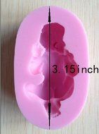 Amaranteen - 1PCS Mold Cookware Dining Bar Non-Stick Cake Decorating fondant soap mold Silicone Baby 3D