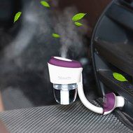 Stouch Air Humidifier for Car with Portable Aromatherapy Essential oil Diffuser(Purple)