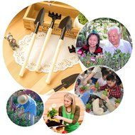 MMRM Mini Potted Plant Garden Hand Tool Kit Spade Shovel Rake for Kids N2