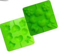 Bow Knot Lollipops Mould Silicone Cake Mould Heart-Shaped Flower Mold Sugarcraft Chocolate Ice Cube Cake Tools