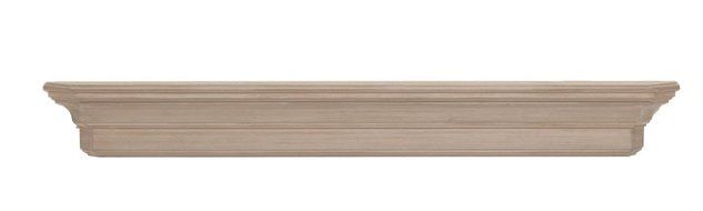 Pearl Mantels 490-72 Lindon Wood 72-Inch Fireplace Mantel Shelf, Unfinished N8