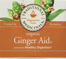 Traditional Medicinals Organic Ginger Aid Herbal Wrapped Tea Bags, 16 ct N2