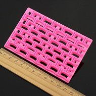 Lariy DIY Plastic Grid Shaped Cake Chocolate Candy Mold Biscuits Moulds Baking Tools N5