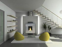 Anywhere Fireplace - Tribeca Stainless Steel Ventless Fireplace N3