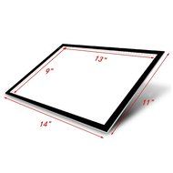 A4 3.6w 12v LED Artist Stencil Board Tattoo Drawing Light Box Tracing Table Display Light Box (The entire package)