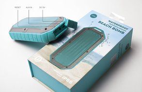 iJoy Beach Bomb IP66 Waterproof Shockproof Portable Bluetooth Speaker With built in Mic Aux-In and 2,000mAh Battery... N14