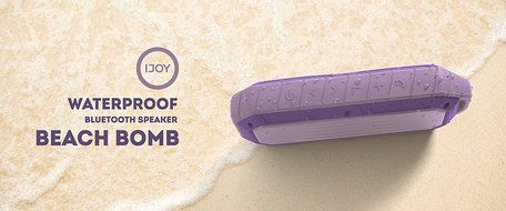 iJoy Beach Bomb IP66 Waterproof Shockproof Portable Bluetooth Speaker With built in Mic Aux-In and 2,000mAh Battery... N20