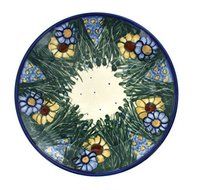 Polish Pottery Wild Flowers Dessert Plate