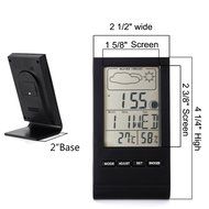 Fineed Mini Indoor Humidity Gauge, Temperature and Humidity Monitor, Digital Alarm Clock Snooze Calendar and Home... N2