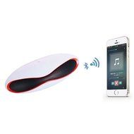 Mini Rugby Shape Wireless Bluetooth Speaker Support USB Drive/TF Card/Hands-free Call (White)