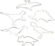 R &amp; M International Best Selling Set of 6 Dinosaur Cookie Cutters - Great for Baking, Sandwich Cut-outs and Crafts N2