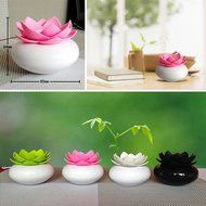 YJY 100mL Lotus Aromatherapy Essential Oil Diffuser - USB Silent Ultrasonic Waterless Auto Shut-off Air Humidifier... N7