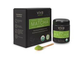 Viva Naturals Organic Matcha Green Tea Powder 4 oz - Heavenly Ceremonial Grade Tencha, 100% Pure &amp; Third Party... N3