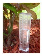 Water Rain Gauge Clear Plastic Weather Garden Accurate Temperature Temp Station Home Enhancement N4