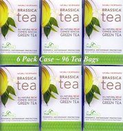 Brassica&reg; Decaf. Green Tea W/sgs~ 6 Boxes (96 Tea Bags)