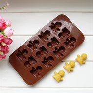 Yunko 12 Cavity Silicone Mold Variety Expression Baby Ice Cube Mold Chocolate Candy Mold Fondant Cake Decorating... N4