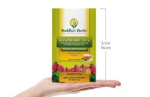 Buddha's Herbs Premium Raspberry Leaf Tea, 22-Count Tea Bags (Pack of 2) N2