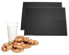 All Purpose Grill Mat Baking Mat Combo - Works in Oven and In Grill - Non PTFE Microwave Safe - Grill Mat - Set... N4