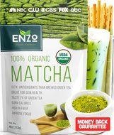 Matcha Green Tea Powder 4oz &ndash; Organic Vegan Milky Taste USDA Certified &ndash; 137x Antioxidants Over Brewed Green Tea... N19