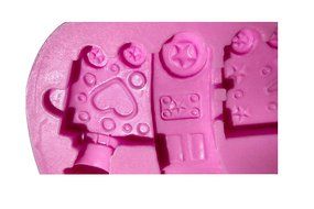 Wocuz MK585 Silicone Mini-train Shape Fondant Mold Candy Making Mold Cake Decoration Gum Mould N6