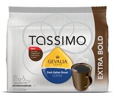 Gevalia Dark Italian Roast Coffee - Extra Bold - T Discs for Tassimo Brewers (2pack) N2