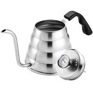 M&amp;C 1.2L Pour over Coffee Kettle with Built-In Thermometer | Gooseneck | Premium Stainless Steel
