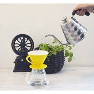 M&amp;C 1.2L Pour over Coffee Kettle with Built-In Thermometer | Gooseneck | Premium Stainless Steel N3