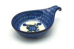 Polish Pottery Spoon/Ladle Rest - Blue Poppy