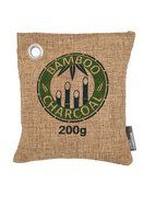 Bamboo Charcoal Air Deodorizer; (200g) Bamboo Mesh Bag; Removes Odors, Absorbs Moisture Prevents Mold, Mildew,... N3
