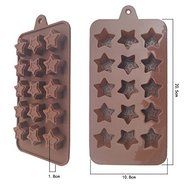 Silicone Cake Mold 15 Hole Donut Ice Mold Chocolate Star