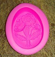Design 332 Flower Shape Silicone 3D Fondant Mold, Soap Mold,Chocolate Mold,Cake Decoration Tool N3