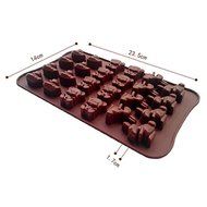 3D 24 holes duck bear rabbit silicone cake molds