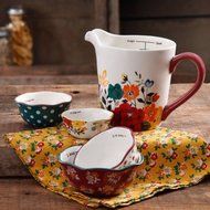The Pioneer Woman 5-Piece Prep Set, 4-Piece Measuring Bowls and 4-Cup Measuring Cup N2