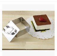 Astra Shop Stainless Steel Cake Mousses Cutters (Set of 4) / Heart&amp; Flower &amp; Circle &amp; Square Shaped Mousse Cake... N8