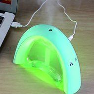 BeQool USB Aroma Diffuser Humidifier Message Board Nightlight Humidifier -Black (Blue) N2