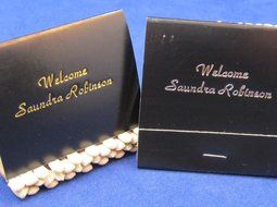 175 black personalized matchbooks wedding favors custom printed matchbooks bridal shower N2