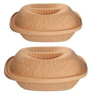 Reston Lloyd Original Small and Medium Glazed Romertopf Bundle