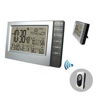 Wireless Weather Station, Digital Alarm Clock Indoor/outdoor Thermometer Hygrometer Weather Forecast (1 Sensor) N4