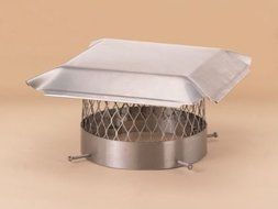 Lindemann 151010 Hy-C 10 Inch Stainless Steel Round Chimney Cover