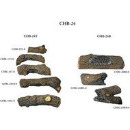Peterson Gas Logs 24-inch Charred Royal English Oak Logs Only No Burner N2