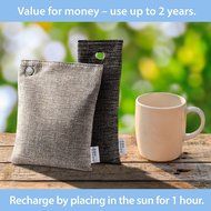 Air Purifying Bag, Natural Odor Remover Freshener, Bamboo Charcoal, 200g Remove Moisture, Odors and Smells From... N2