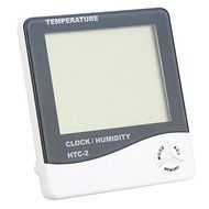 HTC-2 Digital Indoor/Outdoor Thermo-hygrometer Temperature Humidity Meter Tester with Time/Clock N3