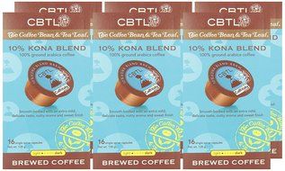 CBTL 10% Kona Blend Brew Coffee Capsules By The Coffee Bean &amp; Tea Leaf, 16-Count Box N5