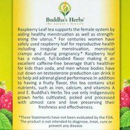 Buddha's Herbs Premium Raspberry Leaf Tea, 22-Count Tea Bags (Pack of 2) N11