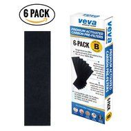 Premium Carbon Activated Pre Filter 6 Pack for Germ Guardian Air Purifier Models AC4800 Series (AC4825, AC4825e... N4