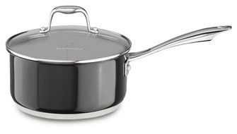KitchenAid KCS60LCOB Stainless Steel 6.0-Quart Low Casserole with Lid Cookware - Onyx Black N26